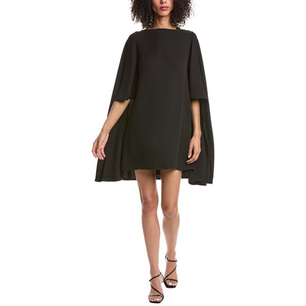 Valentino Womens Silk Drape Dress, Black